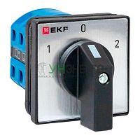 Переключатель кулачковый ПК-1-42 2п 25А "1-0-2" IP65 EKF pk-1-42-25-65