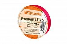 Изолента ПВХ 0.13*15мм Красная 10м TDM Изолента ПВХ 0.13*15мм Красная 10м TDM