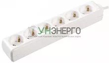 Удлинитель 6х3м с заземл. 16А IP20 У06 2P+PE 250В ПВС 3х1 IEK WYP10-16-06-03-Z-N