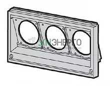 Панель лицевая 3отв. (16-32А 1х10/16А) 1ряд ABB 2CMA191084R1000