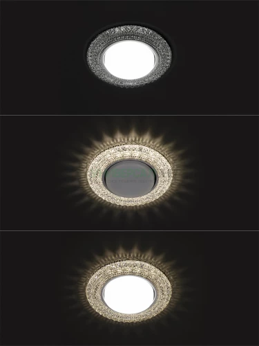 Светильник встраиваемый СВ 03-10 GX53 230В LED подсветка 5 Вт зеркальный/хром TDM фото 4