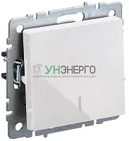 Выключатель 1-кл. СП BRITE ВС10-1-1-БрБ 10А с инд. бел. IEK BR-V10-1-10-K01