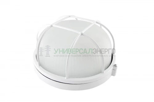 Светильник НПБ1302 белый/круг с реш. 60Вт IP54 TDM