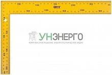 Угольник столярный цельнометаллический крашеная шкала 200х300мм желт. FIT 19625