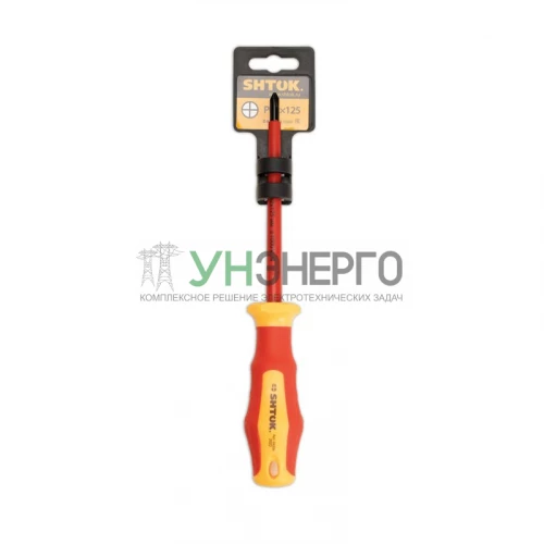 Отвертка 1000В РН 2х125мм (09206) SHTOK 376339 фото 3