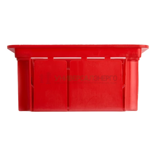 Коробка монтажная для полых стен, с пластиковыми зажимами, с крышкой, 92*92*45мм STEKKER EBX30-02-1-20-92, красный 49007 фото 4