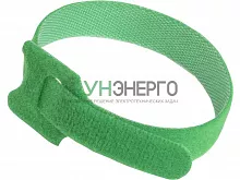 Хомут-липучка ХКл 14х210 зел. (уп.100шт) IEK UHL10-14-210-100-K06