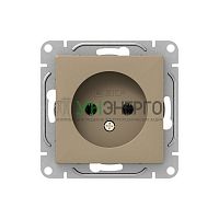 Розетка СП Эпика 16А с заземл. защ. шторки механизм шампань EKF UP1-SOC-111 Розетка СП Эпика 16А с заземл. защ. шторки механизм шампань EKF UP1-SOC-111