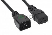 Кабель питания IEC 320 C19-IEC 320 C20 (3х1.5) PC-IEC19-IEC20-1.8M 16А прямая вилка 1.8м Cabeus 9554c Кабель питания IEC 320 C19-IEC 320 C20 (3х1.5) PC-IEC19-IEC20-1.8M 16А прямая вилка 1.8м Cabeus 9554c
