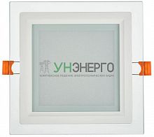 Светильник светодиодный ДВО 1624 12Вт 4000К IP20 встраив. со стекл. квадр. IEK LDVO0-1624-12-4000-K01 Светильник светодиодный ДВО 1624 12Вт 4000К IP20 встраив. со стекл. квадр. IEK LDVO0-1624-12-4000-K01