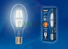 Лампа светодиодная LED-ED90-30W/DW/E40/CL GLP05TR колба прозр. свет дневной бел. 6500К упак. картон Uniel UL-00003761 Лампа светодиодная LED-ED90-30W/DW/E40/CL GLP05TR колба прозр. свет дневной бел. 6500К упак. картон Uniel UL-00003761
