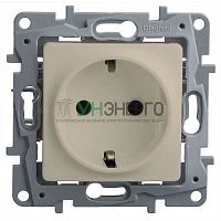Розетка 1-м СП Etika 16А IP20 2P+E немецк. стандарт винтов. клеммы сл. кость IEK 672324 Розетка 1-м СП Etika 16А IP20 2P+E немецк. стандарт винтов. клеммы сл. кость IEK 672324