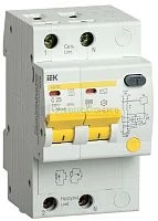 Выключатель автоматический дифференциального тока селективный 2п 25А 300мА тип AC АД12S IEK MAD13-2-025-C-300