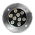 Светодиодный светильник тротуарный (грунтовый) Feron SP2803 9LED, 3000К ,10W, AC12V 160*H90mm,вн.диаметр:110mm,IP67 48469