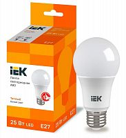 Лампа светодиодная A80 шар 25Вт 230В 3000К E27 IEK LLE-A80-25-230-30-E27