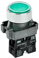 Кнопка LA167-BAF31 d22мм 1з зел. IEK BBT20-BAF31-1-22-67-K06