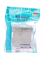 Переключатель проходной 1-кл. СП Vesna механизм крем. LEZARD 742-0388-105