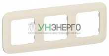 Рамка 3-м СП FLITE РУ-3-А-ФлСл сливочный IEK FI-M32-31-20-K86