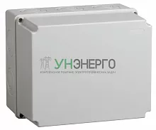 Коробка распаячная ОП 240х195х165 IP44 КМ41273 RAL7035 IEK UKO10-240-195-165-K41-44