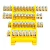 Шина "PE" на изоляторе STEKKER 6*9 тип "стойка" на DIN-рейку 14 выводов, желтый, LD556-69-14 49565
