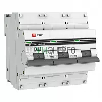 Выключатель автоматический модульный 3п D 32А 10кА ВА 47-100 PROxima EKF mcb47100-3-32D-pro