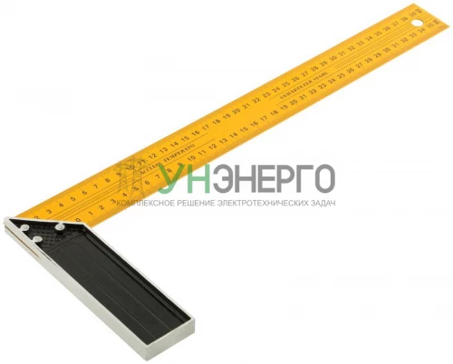 Угольник столярный усиленный 400мм желт. FIT 19440 фото 2