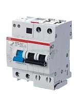 Выключатель автоматический дифференциального тока 2п C 16А 30мА тип AC 6кА DS202 4мод. ABB 2CSR252001R1164