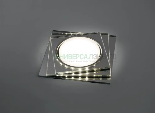 Светильник встраиваемый с белой LED подсветкой Feron CD5024 потолочный GX53 без лампы, прозрачный 40523 фото 2