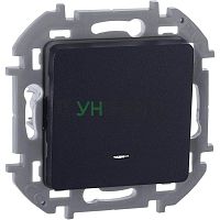 Переключатель 1-кл. Inspiria 10А IP20 250В 10AX с подсветкой/индикацией механизм антрацит IEK 673663 Переключатель 1-кл. Inspiria 10А IP20 250В 10AX с подсветкой/индикацией механизм антрацит IEK 673663