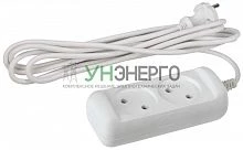 Удлинитель 2х1.5м без заземл. 10А IP20 U-2-1.5m-2х1 ПВС 2х1 Эра Б0028359