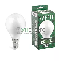 Лампа светодиодная SAFFIT SBG4513 Шарик E14 13W 6400K 55159