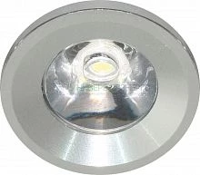 Светодиодный светильник Feron LN770/G770 встраиваемый 1W 6400K серебристый 27667