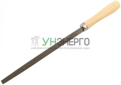 Напильник трехгранный 200мм деревянная ручка КУРС 42505 фото 2