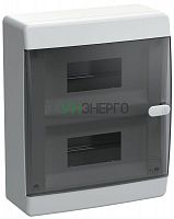 Корпус ЩРН-П-18 UNION Compact IP41 черн. прозр. дверь пластик. IEK UIC-KP12-N-18-41-K01