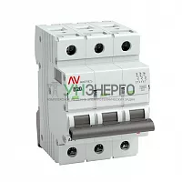 Выключатель автоматический модульный 3п B 20А 10кА AV-10 AVERES EKF mcb10-3-20B-av