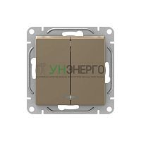 Выключатель проходной 2-кл. СП Эпика механизм шампань EKF UP1-SWC-21 Выключатель проходной 2-кл. СП Эпика механизм шампань EKF UP1-SWC-21