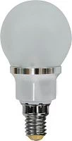 Лампа светодиодная, 6LED(3.5W) 230V E14 6400K матовая, LB-40 25325