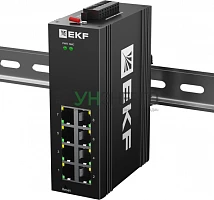 Коммутатор управляемый промышленный уровня L2 ML2-8GTP 8 портов 10/100/1000Base-T(X) RJ45 c PoE монтаж на DIN-рейку TSX EKF TSX-ML2-8GTP