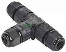 Коннектор кабельный герметичный WTP-306 3 PIN IP68 IEK UWC20-T-040-3-68