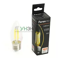 Лампа светодиодная Feron.PRO LB-1208 Свеча E27 8W 175-265V 2700K 51241