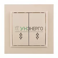 Переключатель проходной 2-кл. СП Минск 10А IP20 беж. EKF ERV10-026-20