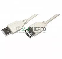 Шнур USB-А (male)-USB-A (female) 3м REXANT 18-1116