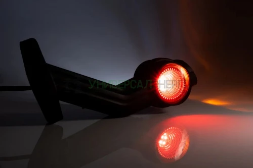 Фонарь габаритный LED 3-х цветный левый на длинной резиновой ножке с проводом 05м – работа в диапазоне 12В- 30В FRISTOM FT-140 F L LED фото 2