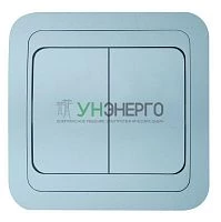 Выключатель 2-кл. СП Mimoza N 10А IP20 серебр./серебр. Makel 26603