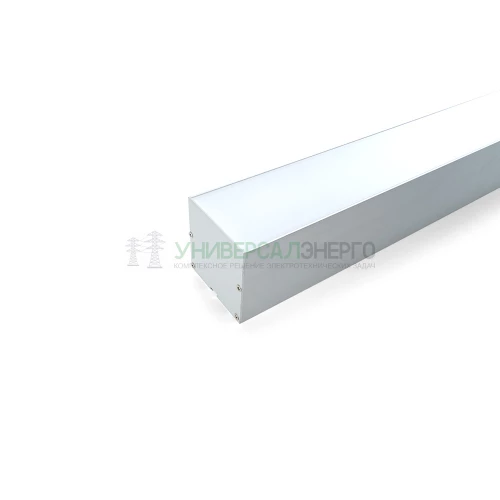 Профиль алюминиевый накладной/подвесной с отсеком для БП, серебро, CAB265 10376 фото 3