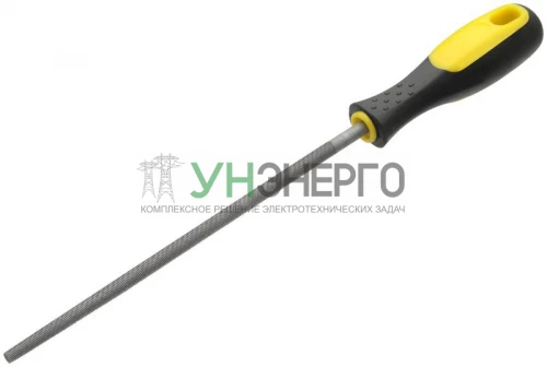 Напильник прорезиненная ручка круглый 200мм FIT 42581 фото 2