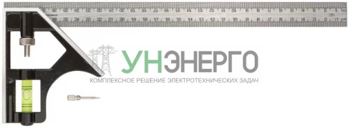 Угольник 300мм с уровнем FIT 19703