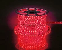 Cветодиодная LED лента Feron LS704, 60SMD(2835)/м 4.4Вт/м  100м IP65 220V красный 26239