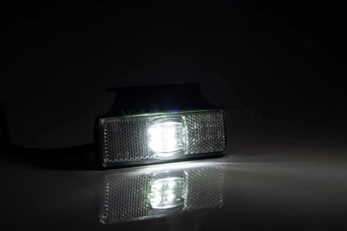 Фонарь габаритный белый LED с кронштейном и проводом  2х0.75 мм? FRISTOM FT-017 B+K LED фото 2