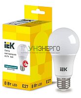 Лампа светодиодная Alfa 8Вт A60 грушевидная 4000К E27 230В (6шт) IEK LLA-A60-8-230-40-E27-6 Лампа светодиодная Alfa 8Вт A60 грушевидная 4000К E27 230В (6шт) IEK LLA-A60-8-230-40-E27-6